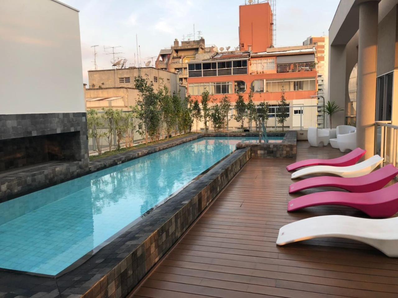 Moderno apto com piscina rua Augusta e Frei caneca São Paulo Exterior foto